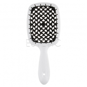 Janeke Щетка-гребень для волос Janeke Superbrush белая с черным
