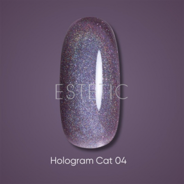 Гель-лак Dark gel polish Hologram cat 04 кошачий глаз голографический фиолетовый, 6 мл
