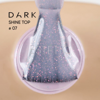 Топ Dark Shine Top 7 нежно-розовый с розовым микроблеском, 10 мл