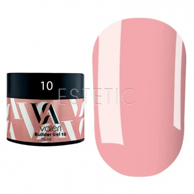 Гель для ногтей Valeri Builder Gel 10 нюдовый розовый, 15 мл