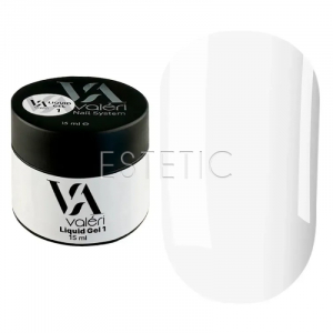 Рідкий гель Valeri Liquid Gel 001 білий, 15 мл