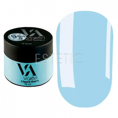 Жидкий гель Valeri Liquid Gel 014 голубой, 15 мл