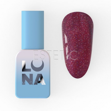 Гель-лак LUNA Color №229 пурпурний з блакитно-рожевими блискітками,8 мл