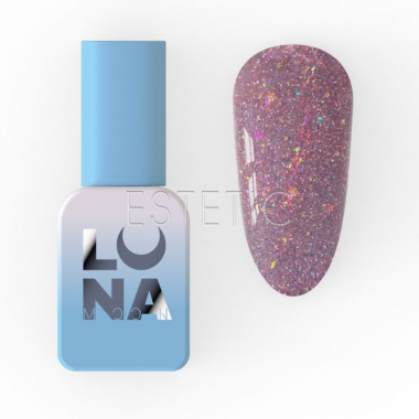 Гель-лак LUNA Color №217 Reflection светоотражающий дымчасто-розовый с разными блесточками,8мл