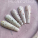 Фото 3 - Гель для ногтей LUNA Flower Gel №1 молочный гель с желтыми сухоцветами, 15 мл