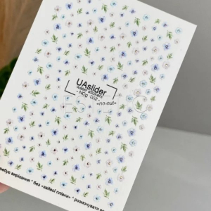 UA Slider Слайдери без зайвої плівки gold NCg 052 незабудки