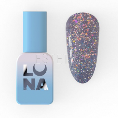 Гель-лак LUNA Color №222 Reflection светоотражающий сиреневый с разными блесточками,8мл