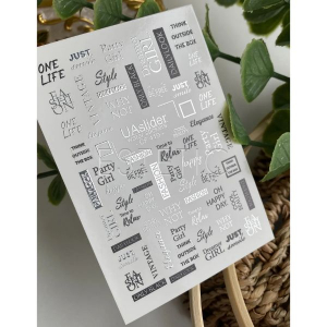 UA Slider Слайдер-дизайн Color and Foil 419 комбинированный фольной, надписи