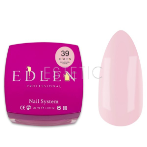 Гель для нарощування EDLEN Builder gel №39 Butterfly молочно-персиковий, 30 мл