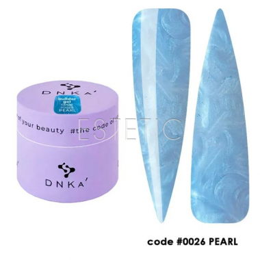 Гель DNKa Builder Gel #0026 Pearl нежно-голубая жемчужина, 15 мл