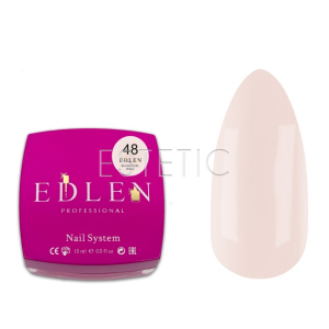 Гель для нарощування EDLEN Builder gel №48 Cheesy вершковий пудровий, 15 мл