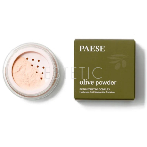 Пудра рассыпчатая оливковая Paese Olive Powder с сатиновым эффектом универсальный оттенок, 6г