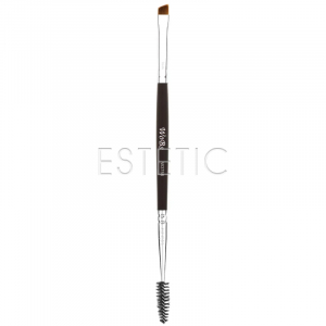 Пензель для брів Wobs W3758 двосторонній (щіточка+скошений)