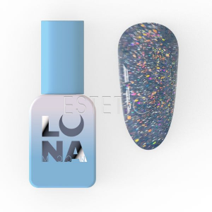 Гель-лак LUNA Color №221 Reflection світловідбиваючий срібно-ліловий з різними блискітками,8 мл