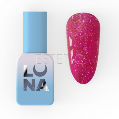 Гель-лак LUNA Color №224 Reflection светоотражающий малиново-розовый с блесточками,8мл