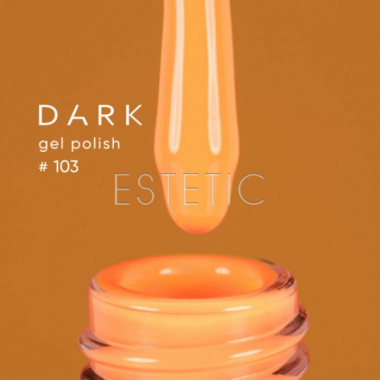 Гель-лак Dark gel polish 103 яркий оранжевый неоновый, 6 мл