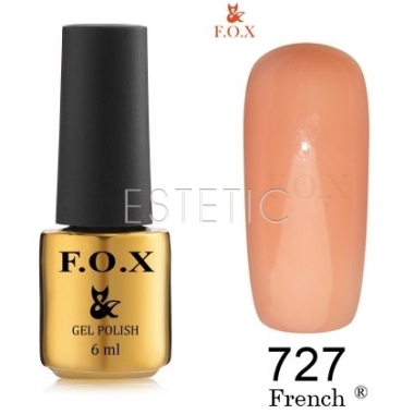 Гель-лак F.O.X French №727 (приглушенный лососевый, эмаль), 6 мл