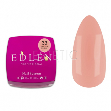 Гель для ногтей EDLEN Builder gel 33 Office, сменный картридж, 15 мл