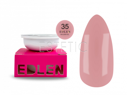 Гель для ногтей EDLEN Builder gel 35 Office, сменный картридж, 15 мл