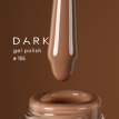 Гель-лак Dark gel polish 155 теплый кофейно-коричневый, 6 мл