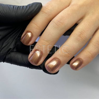 Гель-лак Dark gel polish 156 бронзово-золотистый металлик, 6 мл