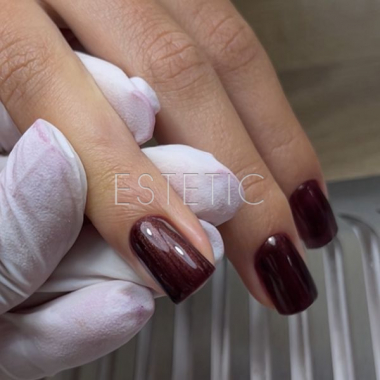 Гель-лак Dark gel polish 157 винно-бордовый металлик, 6 мл