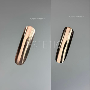 Втирка для ногтей Touch Aurora powder 14 жемчужная, 5 мл