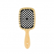 Щітка-гребінець для волосся Janeke Superbrush, бежево-чорна