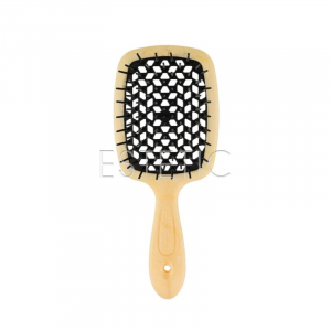 Щетка-гребешок для волос Janeke Superbrush, бежево-черная