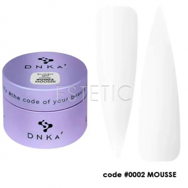 Гель для ногтей DNKa Builder Gel Mousse #0002, 30 мл