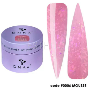 Гель для ногтей DNKa Builder Gel Mousse #0006, 30 мл