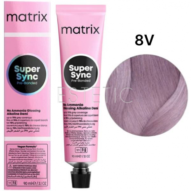 MATRIX Краска для волос без аммиака Super Sync Pre-Bonded 8V, 90 мл