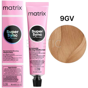 Фарба для волосся без аміаку MATRIX Super Sync Pre-Bonded 9GV, 90 мл