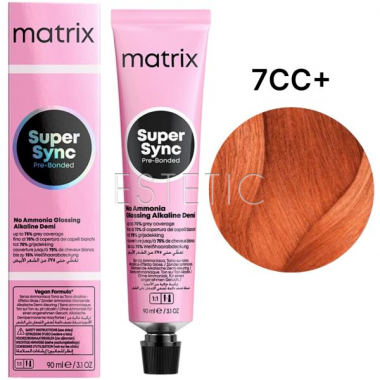 MATRIX Краска для волос без аммиака Super Sync Pre-Bonded 7CC+, 90 мл