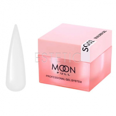 Гель моделирующий Moon Full Builder Gel №SQ02 нежный молочно-белый, 30 мл