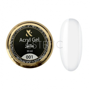 Акригель F.O.X Acryl gel Satin 001 прозрачный, 30 мл