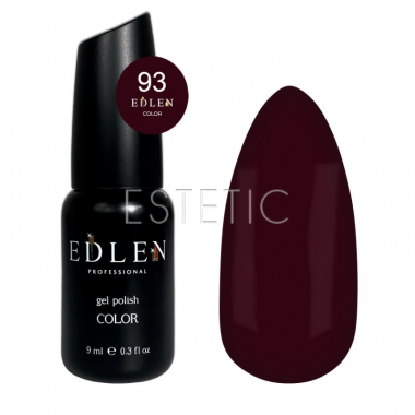 Гель-лак Edlen Color №093 сливове бордо, 9 мл