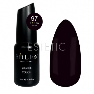 Гель-лак Edlen Color №097 бордово-фіолетовий, 9 мл
