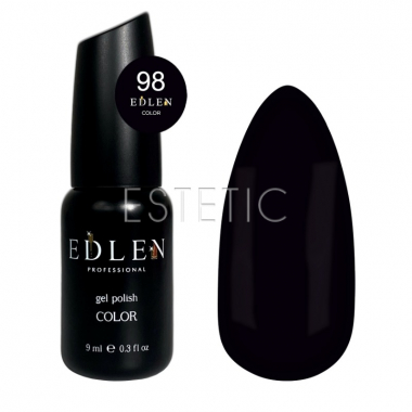 Гель-лак Edlen Color №098 темно-коричневый глубокий, 9 мл
