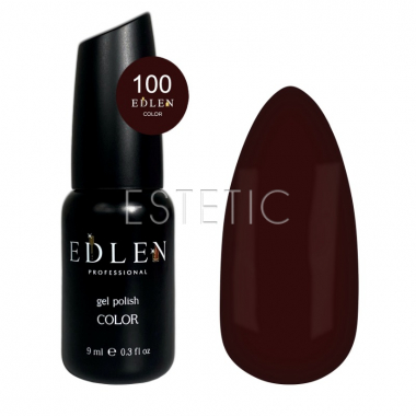 Гель-лак Edlen Color №100 бордово-кирпичный, 9 мл