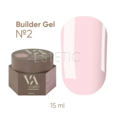 Гель для ногтей Valeri Builder Gel №02, 15 мл 