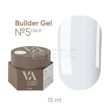 Гель для нігтів Valeri Builder Gel №05, 15 мл 