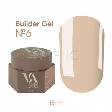Гель для нігтів Valeri Builder Gel №06, 15 мл 