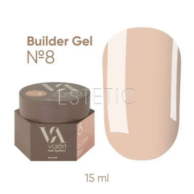Гель для ногтей Valeri Builder Gel №08, 15 мл 