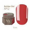Гель для ногтей Valeri Builder Gel №12 ярко-красный, 15 мл