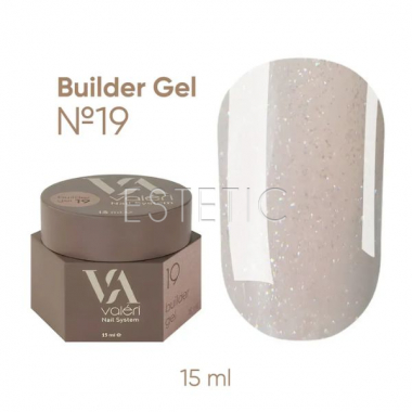 Гель для нігтів Valeri Builder Gel №19, 15 мл 