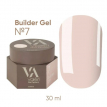 Гель для ногтей Valeri Builder Gel №07 пастельный нежный беж, 30 мл 