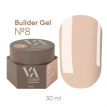 Гель для нігтів Valeri Builder Gel №08 тілесний бежевий теплий, 30 мл 