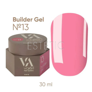 Гель для ногтей Valeri Builder Gel №13 розовый, 30 мл 