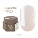 Фото 1 - Жидкий гель для ногтей Valeri Liquid Gel №23 пастельный розовый с серебрянным и жемчужным шиммером, 15 мл